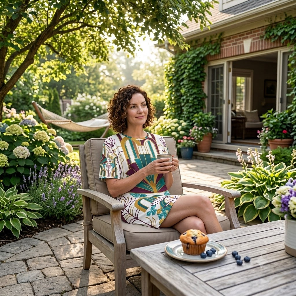 The Mid-Century Modern Luxury Sleep Shirt & Patio Dress