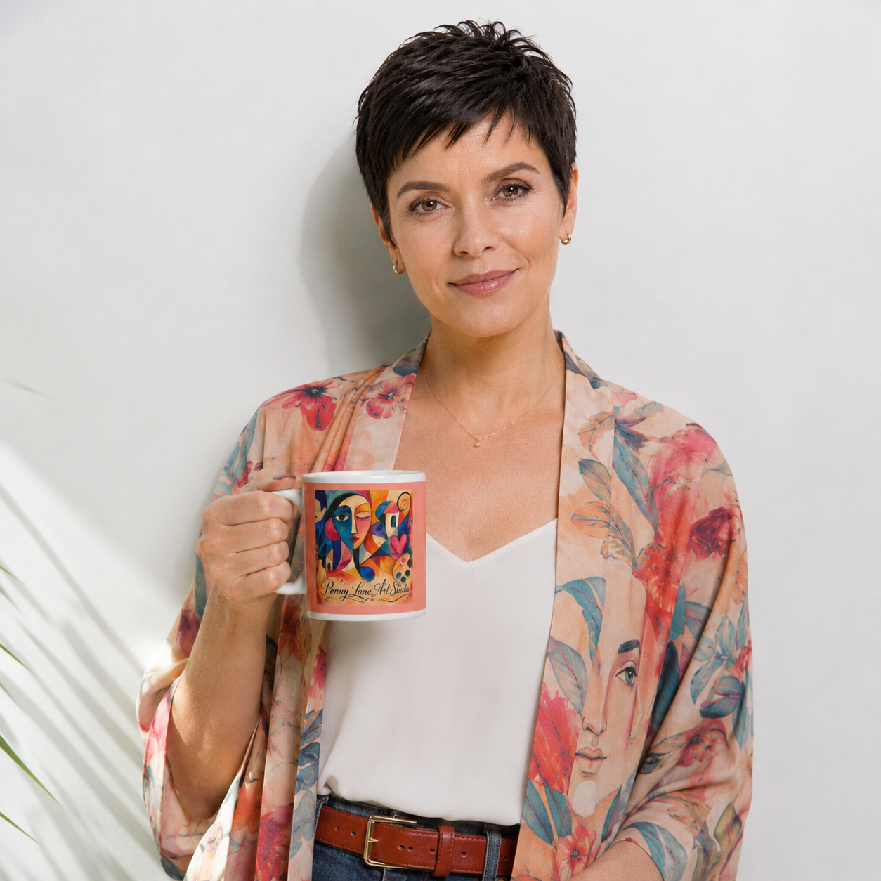 Neo-Cubist Ceramic Art Mug – Penny Lane Art Studio