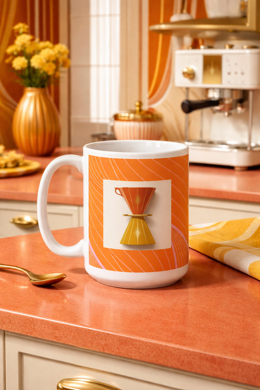 The Art Deco Pour-Over | Designer Coffee Mug - 15oz