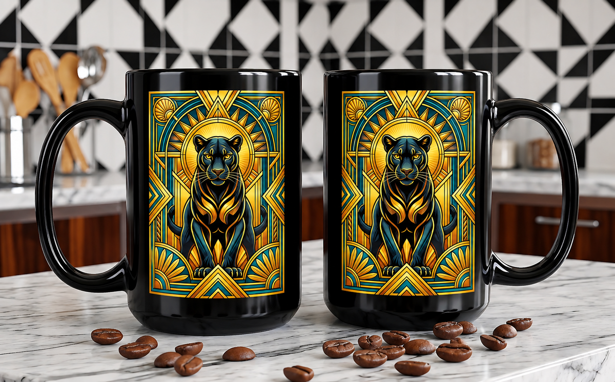 The Jazz Age Panther - 15 oz Mug