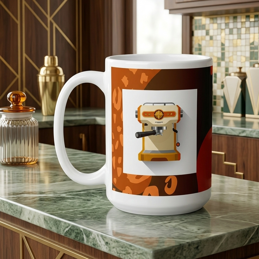 The Atomic Espresso | Mid-Century Modern Art Mug - 15oz
